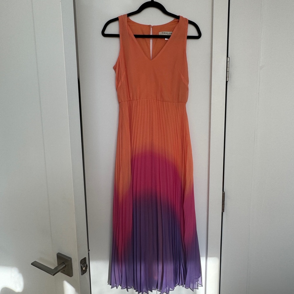 Pleated sunset dress